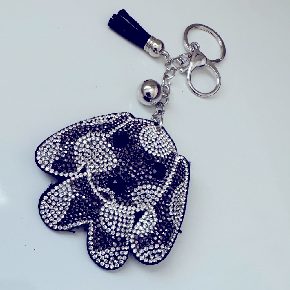 Crystal Dog Keychain